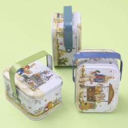 Geschenkpapier 202 Vintage Box Eisen Party Urlaub DIY Dekorationen Ostern Dekoration Lieferungen Kreative tragbare Weißblech Keks