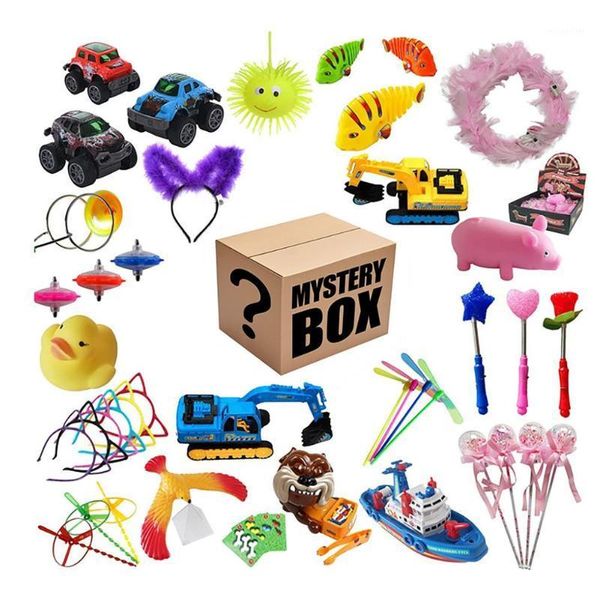 Emballage cadeau 2021Holiday Lucky Toy Box Random 2-6 Good Luck Mystery Gifts Jouets pour enfants Surprise Kids Christmas Birthday Spree