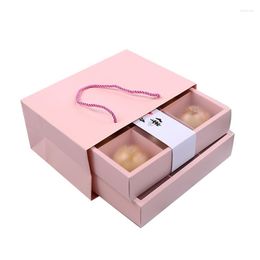 Emballage cadeau 2023 boîtes d'emballage de Macaron rose avec boîte de couvertures mates pour les faveurs de mariage biscuits de bonbons de fête d'anniversaire