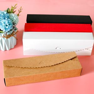 Geschenkwikkeling 20 stks snoepdozen blanco Red Wit Kraft Paper Box Diy Bruiloft Verjaardagsfeestje Favor cadeau -boxpresent chocoladepakbenodigdheden 230316