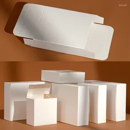 Cadeau cadeau 20pcs boîtes d'emballage de bricolage papier blanc petite boîte de savon carton bijoux emballage carton fête de mariage