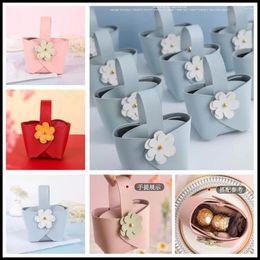 Cadeau cadeau 20pcs mini sac de bonbons en cuir boîte de bonbons papillon cadeaux de l'Aïd sacs de faveur faveurs de mariage pour les invités
