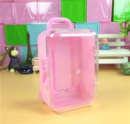 Geschenkwikkeling 20 stcs Mini Trunk Suitgage Bagage Kinder speelgoedpoppen Accessoires Candy Box Cartoon Kis Gunst Decor1329W7673974871428
