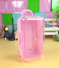 Geschenkwikkeling 20 stcs Mini Trunk Suitgage Bagage Kinder speelgoedpoppen Accessoires Candy Box Cartoon Kis Gunst Decor1329W7673979789691