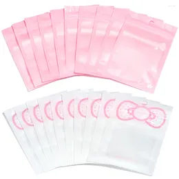 Gift Wrap 20 -stcs/pack roze boogtassen met verschillende maten Zelfafdichting voor feestmemorial Day Candy Packing Accessories