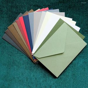 Emballage cadeau 20pcs / pack Vintage Velours Texture Western Enveloppes C6 Enveloppe Pour Lettres Invitation De Mariage