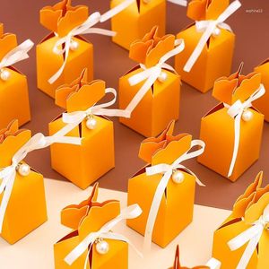 Enveloppe cadeau 20pcs Boîtes de bonbons en papier sac de mariage boîte de mariage de baby shower faveurs d'anniversaire fête de Noël décoration
