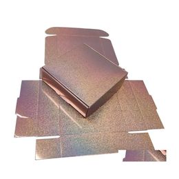 Geschenkwikkeling 20 stcs Rose Gold Gold Holographic Box Drop Delivery Home Garden Feestelijke feestartikelen Evenement DHZQO