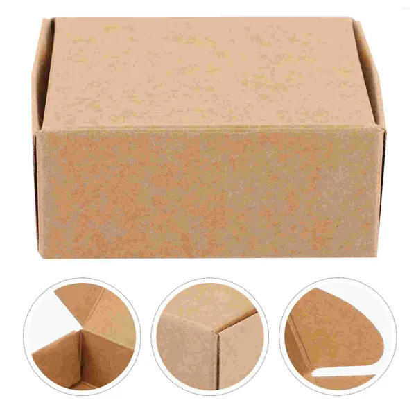 Emballage cadeau 20pcs boîtes à savon papier kraft emballage portable boîte maison bijoux bonbons