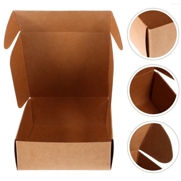 Envoltura de regalo 20pcs Caja de embalaje de jabón Fabricación de papel Cajas Kraft Chocolate