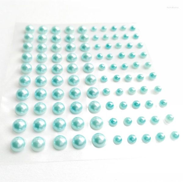 Envoltura de regalo 20 hojas 100 unids / hoja 3 mm5 mm pegatinas de perlas para scrapbooking decoraciones de boda invitaciones tarjetas papel festival diy