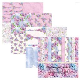 Gift Wrap 24 Vellen 6 "X6" Hortensia Liefde Patroon Papier Pad Scrapbooking Pack Handgemaakte Ambachtelijke Achtergrond Alinacraft