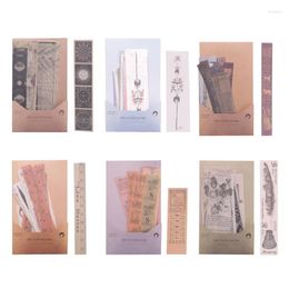 Geschenkwikkeling 240 stks Scrapbook Washi Stickers Vintage Decoratieve retro collectie Paper planningsplanner voor journaling