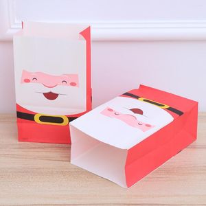 Geschenkwikkeling 24 stks Kerstmis Santa Claus Kraft Theme Tas Modieuze chocolade boxen