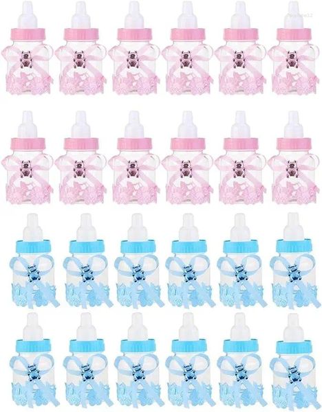 Enveloppe cadeau 24pcs Style Feeder Style Bottle pour une douche de bébé Favors Boy fille née Baptême Baptême Baptême d'anniversaire