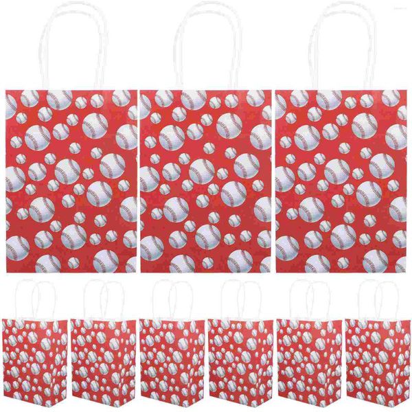 Emballage cadeau 24 pièces sacs de friandises de tennis sacs de bonbons papier sur le thème du sport faveurs de fête d'anniversaire pour la décoration