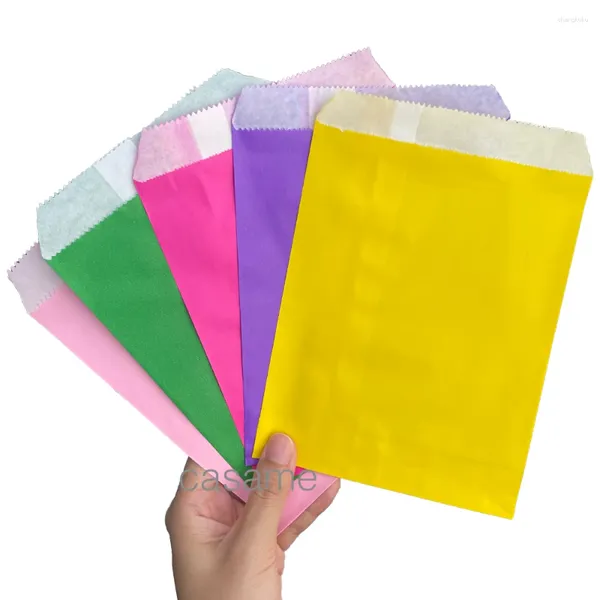 Enveloppe-cadeau 25/50/100 PCS COULEUR KRAFT PAPE CALAC SOG SNACK SATICON ALIMENT