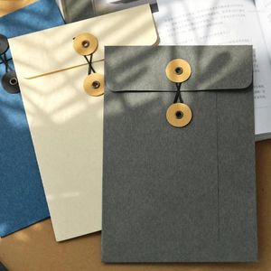 Cadeau cadeau 25 pcs classique blanc noir kraft papier blanc fenêtre enveloppes fil enveloppe dossier stockage de fichiers