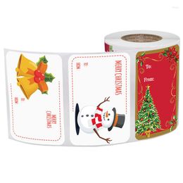 Geschenkwikkeling 250/Roll 2 3 inch Merry Christmas Sticker Day Party Decor Baking Packaging Bag Santa Claus Label