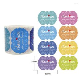 Geschenkwikkeling 250 stcs "Bedankt voor uw bestelling" Sticker Store Label Pakketpakket Business Decorative