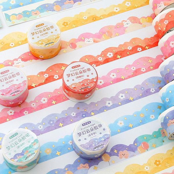 Emballage cadeau 25mm 3m mignon étoiles nuages ruban adhésif décoratif masquage Washi bricolage Scrapbooking autocollant étiquette coréen papeterie planificateurs