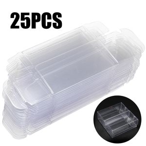 Emballage cadeau 25 pièces 1/64 modèle de voiture jouet boîte d'affichage 30x40x82mm support de stockage transparent boîte transparente étui moulé sous pression modèle jouet voiture boîtes accessoire 230516