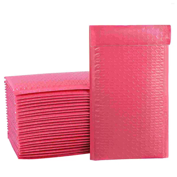 Emballage cadeau 25 pièces petites enveloppes à bulles scellant le sac d'emballage Poly Mailing rembourré