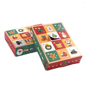 Geschenkwikkeling 2 stks Kraft Paper Box Marmeringsstijl DIY Handgemaakte snoep chocolade verpakking Verjaardagsfeestje Bruiloft Decoratie Kerstmis