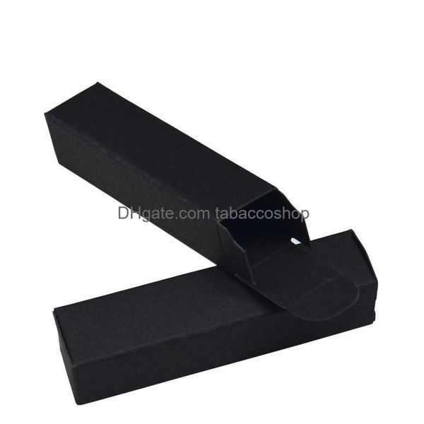 Cadeau cadeau 2x2x8.5cm emballage noir boîte de papier kraft au détail bricolage rouge à lèvres faveur de mariage paquet décoratif boîtes en carton 50pcs / lot dhcqu