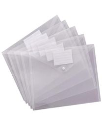 Geschenkverpakking 30-pack doorzichtige plastic envelop met druksluiting Map Documentmappen A4-bestandsenveloppen Etiketzak voor school1290863