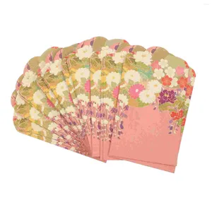 Papel de regalo 30 piezas Estilo japonés Pequeño sobre rojo Fiesta Bolsillo Regalos Dinero Sobres creativos Papel Chic Festival Presente Tarjeta Monedero