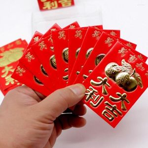 Emballage cadeau 30 pièces Portable Mini enveloppe rouge année à la mode poches d'argent bénédiction exquise pour mariage