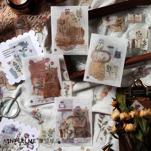 Enveloppe cadeau 30 pièces / pack Sticker Paper Fragment Collage SeriesReretro Style Handheld Tente Decoration Materials