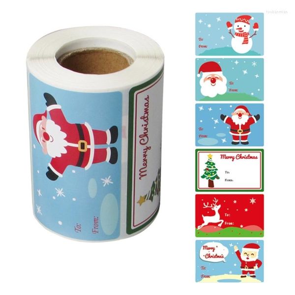 Cadeaupapier 300 stuks Kerst Tags Stickers Etiketten Decals Verjaardag Bruiloft Vakantie Decor