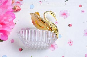 Gift Wrap 300 %/Lot Wedding Party Supplies Christmas Valentine's Celebration Elegant Romantic Swan Candy Box Gunsten Decoratie