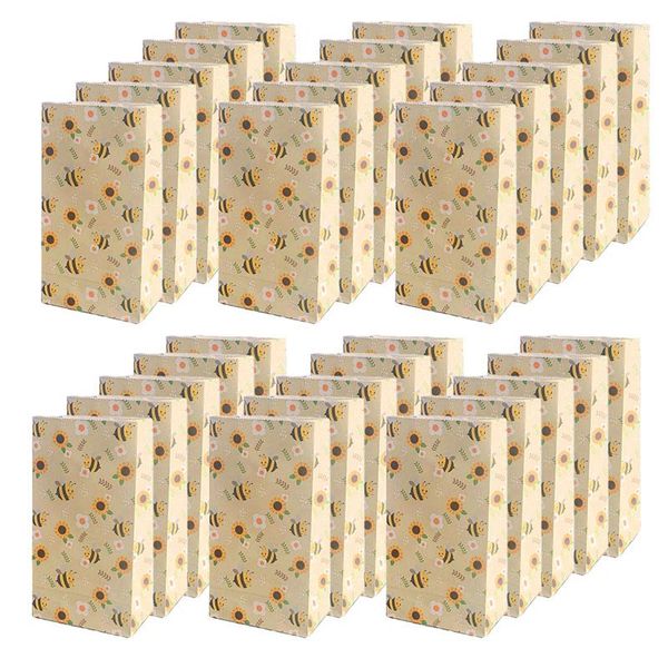 Emballage cadeau 30pcs sacs d'abeille miel bourdon bonbons pour enfants garçon abeille anniversaire S faveurs de douche de bébé