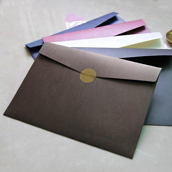 Papel de regalo 30 unids/lote sobre A4 papel nacarado suministros comerciales papelería postal sobres de alta calidad para carpeta de invitación de boda