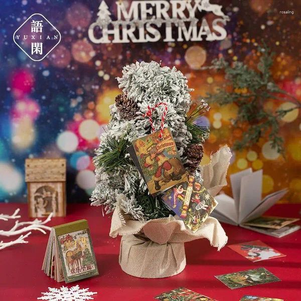 Cadeau cadeau 30pcs / lot autocollants de papeterie série de célébration de Noël journal décoratif mobile scrapbooking bricolage artisanat