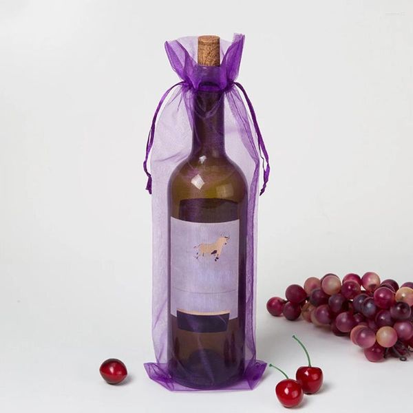 Enveloppe-cadeau 30pcs Sac à vin à orgue blanc