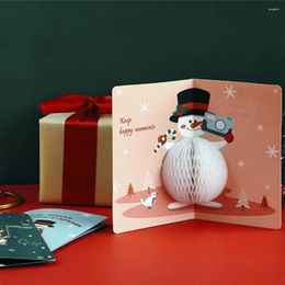 Emballage cadeau 3D Up Marry Cadeaux de Noël Cartes de bénédiction Cartes de vœux avec enveloppe Carte postale Merci