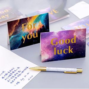 Enveloppe cadeau 3pcs par pack étoilé Universal Sky Greeting Carte Message d'anniversaire lettre de lettre d'anniversaire trois choix