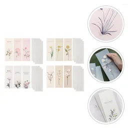 Cadeaupapier 4 sets Schrijven Briefpapier Set Bloemen Elegante Brief Met Sobres Para Cartas Voor Kantoor