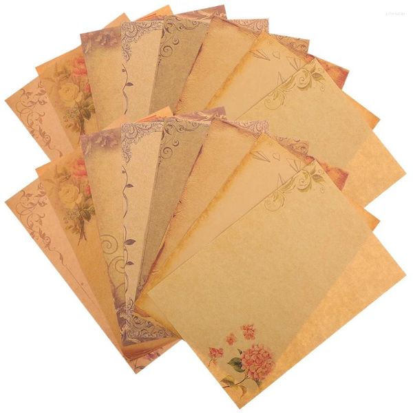 Enveloppe cadeau 40 feuilles de lettre de papier kraft décoration