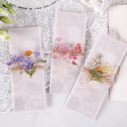 Geschenkverpakking 40 stuks bloem plant stickers transparant waterdicht PET-materiaal DIY handgemaakte briefpapier plakboek handboek tag decoratie
