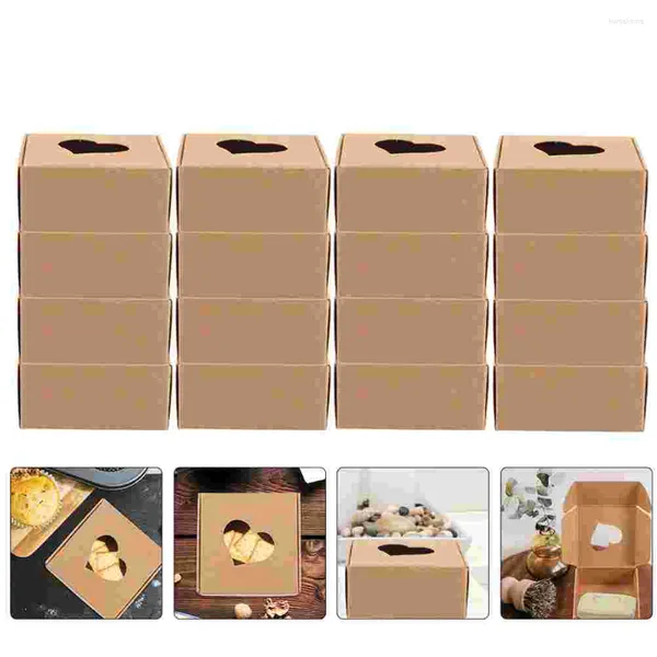 Emballage cadeau 40 pièces savon fait à la main fête Kraft papier emballage boîtes pour amis stockage à la maison