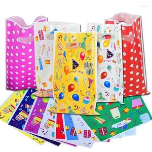 Enveloppe cadeau 40pcs Sacs imprimés Polka Plastic Candy Sac Party Payage pour enfants Favorités Favors Fourniture DÉCOR