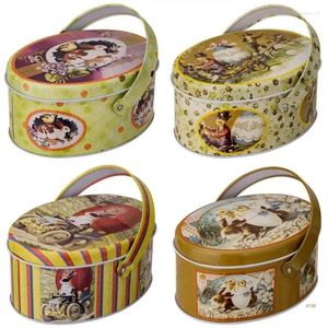 Geschenkwikkeling 41xb kleine koffers opslag Easters thema decoratieve tinplate dozen verpakkingen