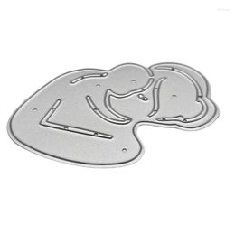 Geschenkwikkeling 448B Moeder vasthouden Baby metaal snijden sterft stencil Diy Scrapbooking Embossing Tool Paper Card Festival Sjabloon Mold