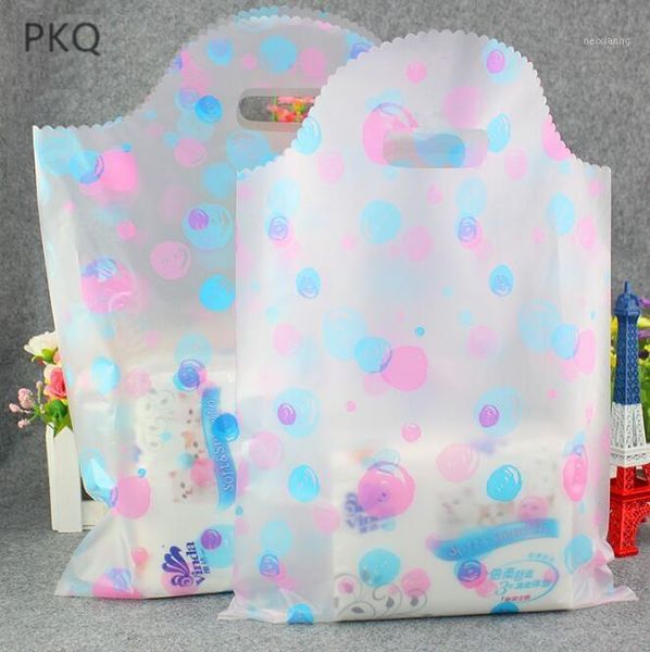 Cadeau cadeau 45pcs / lot Dot Sacs en plastique Candy Cookie Biscuit Pain Cuisson Sac d'emballage Fête de mariage Thanksgiving Day Sacs de grande taille1