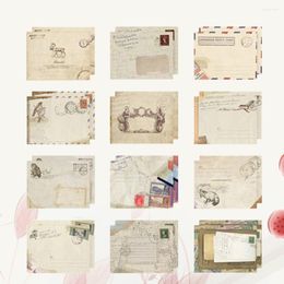 Cadeau cadeau 48 pcs enveloppe pratique enveloppes vintage stockage petit papier stationnaire mini